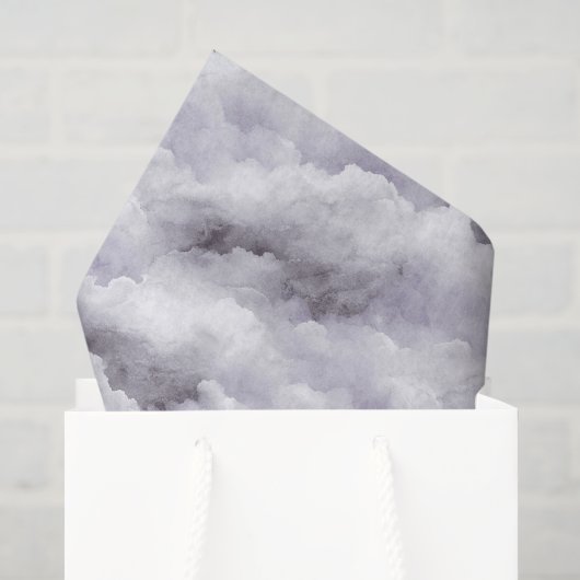 誕生日やその他のお祝いに紫色の雲 薄葉紙 (ギフトバッグ)