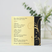 誕生日や記念日のパーティー用のカスタムメニューカード メニュー (スタンド正面)