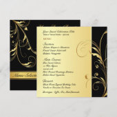 誕生日や記念日のパーティー用のカスタムメニューカード メニュー (正面/裏面)