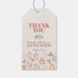 誕生日や赤ちゃんシャワーのための甘い桃のメッセージカード ギフトタグ