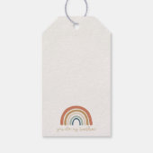 誕生日や赤ちゃんシャワーのための甘い桃のメッセージカード ギフトタグ (裏面)