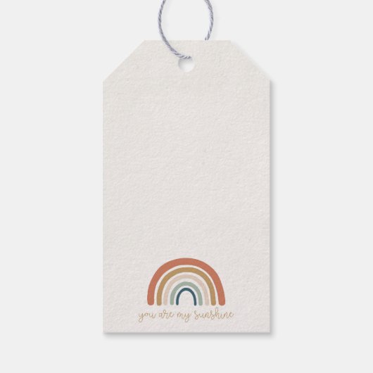 誕生日や赤ちゃんシャワーのための甘い桃のメッセージカード ギフトタグ (裏面)