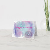 誕生日らせん状 カード (正面)