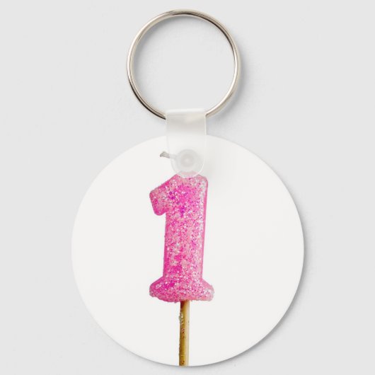 誕生日ろうそく番号1 キーホルダー (正面)