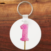 誕生日ろうそく番号1 キーホルダー (正面)