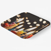 誕生日ろうそく《写真》ぼけ味灯 ペーパープレート (傾斜あり)