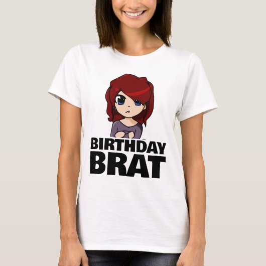 誕生日わがままガールTシャツ Tシャツ (正面)