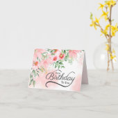 誕生日をお祝いします 主があなたを祝福してください ヌメロ6:24-26 聖書 カード (黄色い花)