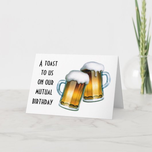 **誕生日を共有する** ことは、私たちを祝うこと カード (正面)