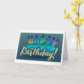 **誕生日を共有する**は「素晴らし!!!!!」です。 カード (黄色い花)