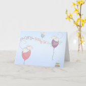 誕生日を出遠くにさないネズミ カード (黄色い花)