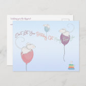 誕生日を出遠くにさないネズミ ポストカード (正面/裏面)