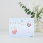 誕生日を出遠くにさないネズミ ポストカード (スタンド正面)