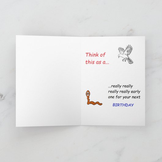 誕生日を忘れたと謝るカード カード (内部)