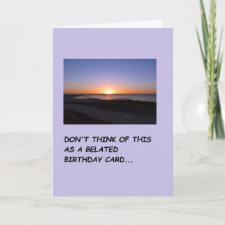 誕生日を忘れたと謝るカード カード