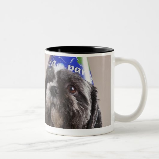 誕生日を持っている犬 ツートーンマグカップ (右)