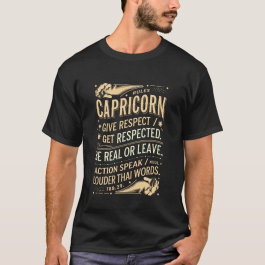 誕生日を祝う人のための星座占い 1 Tシャツ (正面)