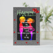 誕生日を祝う カード (スタンド正面)