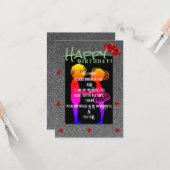 誕生日を祝う カード (正面/裏面インサイチュ)