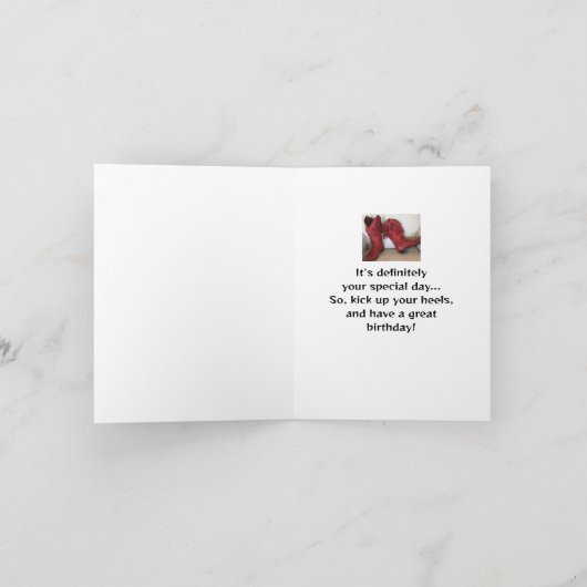 誕生日を祝う カード (内部)