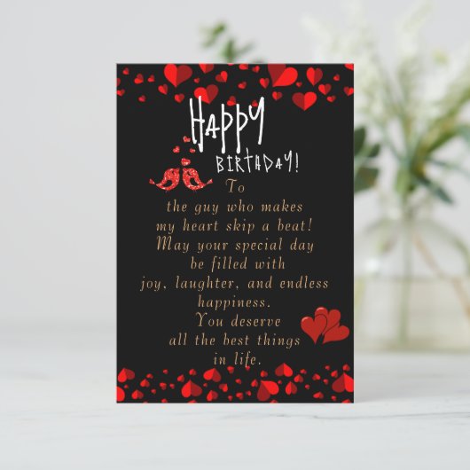 誕生日を祝う カード (スタンド正面)