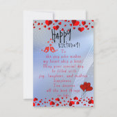 誕生日を祝う カード (正面)