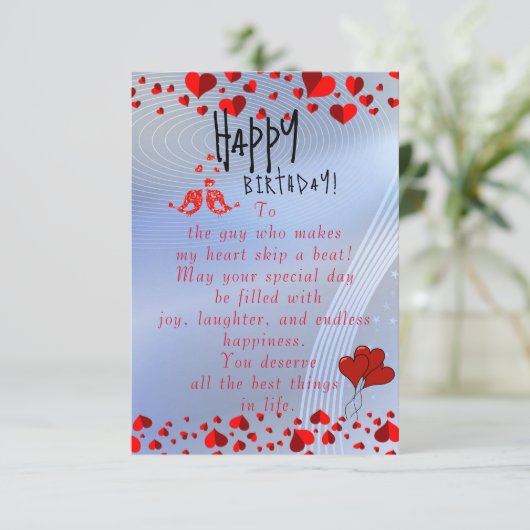 誕生日を祝う カード (スタンド正面)