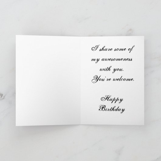 誕生日を祝して カード (内部)