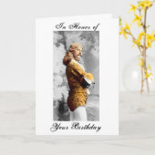 誕生日を祝して カード (黄色い花)