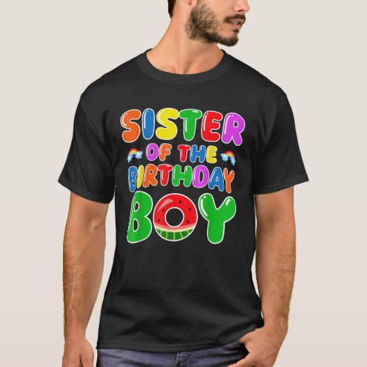 誕生日を迎えたお兄ちゃんの妹(スイカ) Tシャツ (正面)