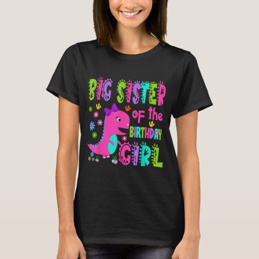 誕生日を迎えたお姉ちゃんのティラノサウルス・レックス Tシャツ (正面)
