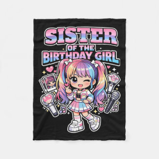 誕生日を迎えたお姉ちゃん 韓流K-POP フリースブランケット