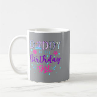 誕生日を迎えた人魚の1歳の誕生日の女の子のパパ コーヒーマグカップ