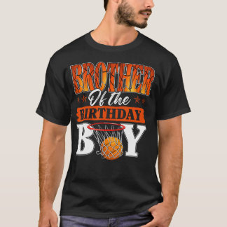 誕生日を迎えた兄弟のバスケットボール ファミリー Tシャツ