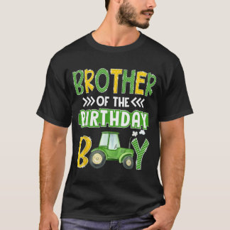 誕生日を迎えた兄弟 トラクター 農場のトラック Tシャツ