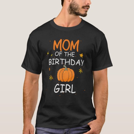 誕生日を迎えた女の子のママ かぼちゃ 1歳の誕生日 ファミ Tシャツ (正面)
