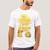 誕生日を迎えた娘を誇りに思うパパのメンズTシャツ Tシャツ (正面)