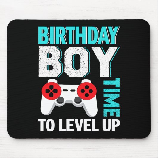 誕生日を迎えた少年 ゲーム 誕生日パーティー マウスパッド (正面)