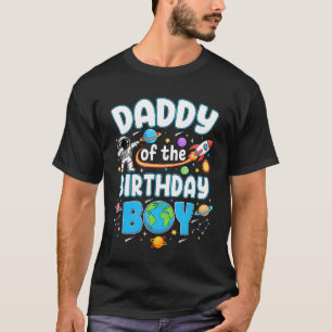 誕生日を迎えた息子のパパ 宇宙飛行士 ファミリー スペース P Tシャツ