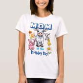 誕生日を迎えた王子様のお母さん ファームアニマルパーティー Tシャツ (正面)