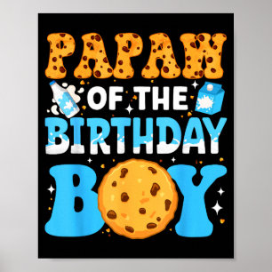 誕生日を迎えた男の子のパパ ミルクとクッキー 初めての誕生日 ポスター