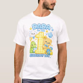 誕生日を迎えた男の子のブルーダダTシャツ(メンズ) Tシャツ (正面)