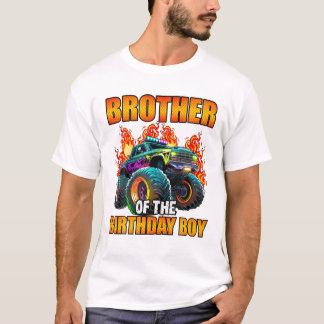 誕生日を迎えた男の子のモンスターの Tシャツ