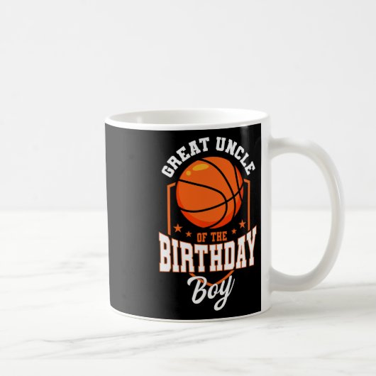 誕生日を迎えた男の子の偉大なおおおじ(スケルルテーマの誕生日) コーヒーマグカップ (右)