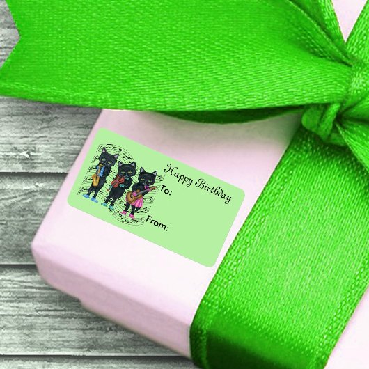 誕生日を迎えるミュージシャンたちの心を描く音楽ノート ラベル