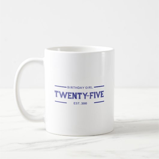 誕生日を迎える女の子 コーヒーマグカップ (左)