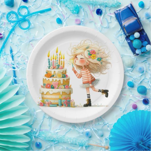 誕生日を願う ペーパープレート (パーティー)