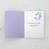 誕生日アイスクリームコーン カード (内部)