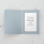 誕生日アイリッシュウルフハウンドの骨の夢 カード (内部)