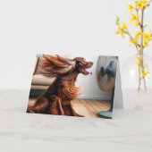 誕生日アイリッシュセ吹ッター カード (黄色い花)